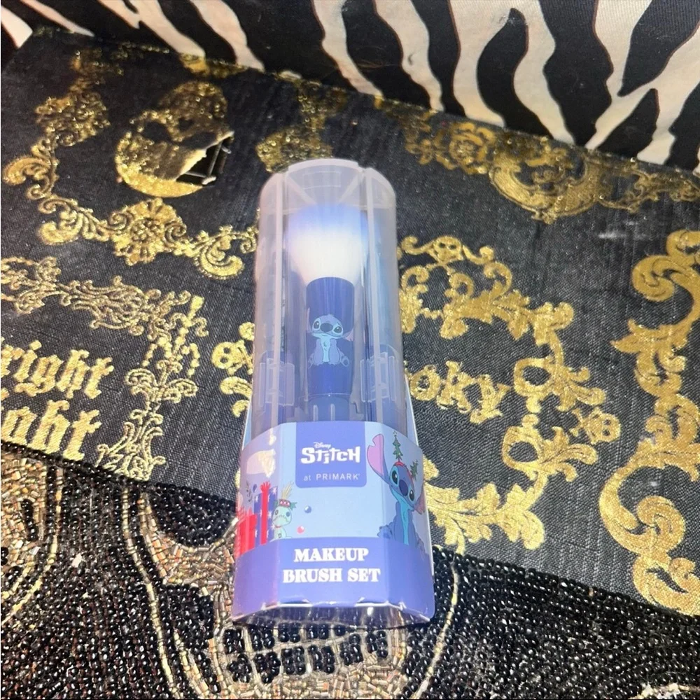Disney Stitch  five piece Makeup Brush Set & case